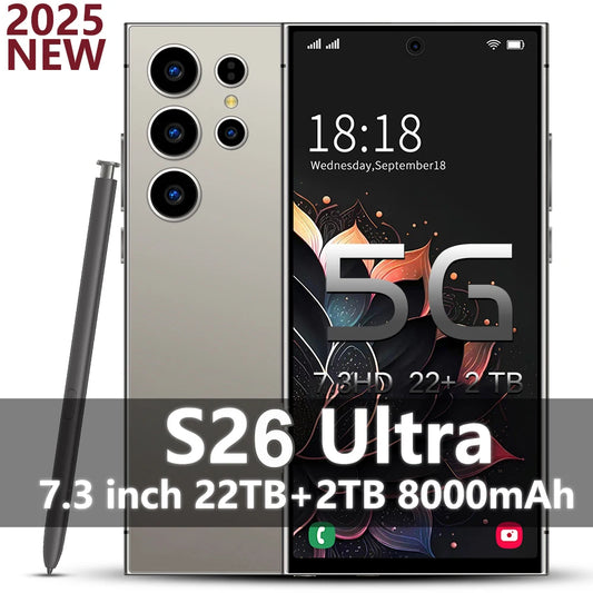 2025 Global version Mobile Phones S25 Ultra 7.3HD Cellphones 22G+2T Original Smartphone Dual SIM Android 14 7800mAh 5G Phone